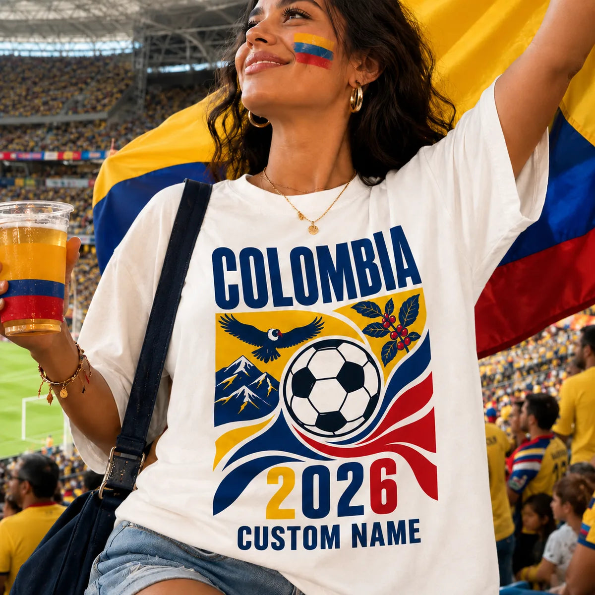 Colombia Soccer Fan 2026 T-Shirt