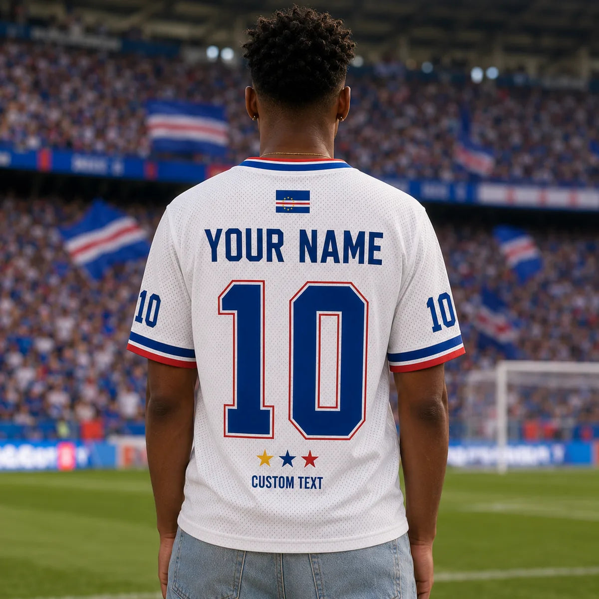 Custom Cabo Verde Soccer Jersey Shirt