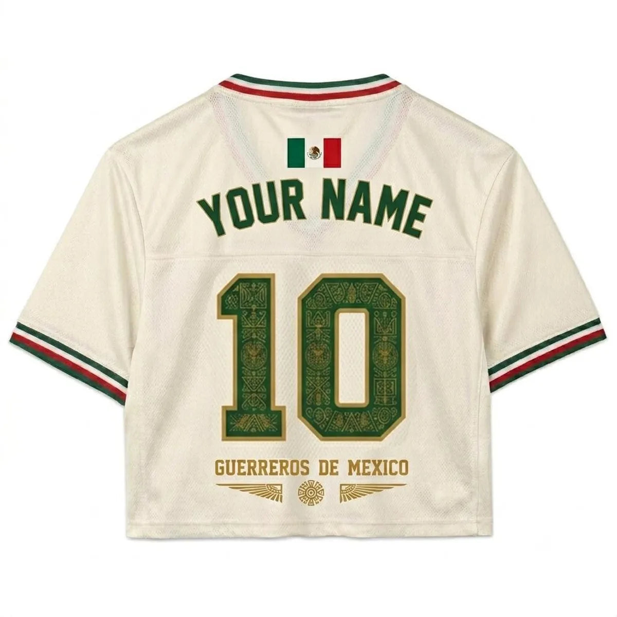 Custom Mexico Soccer Crop Top Jersey