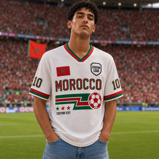 Custom Morocco Soccer Jersey Shirt