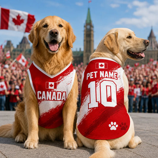 Personalized Canada Pet Soccer Jersey