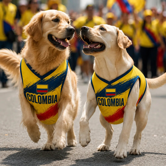 Personalized Colombia Pet Soccer Jersey