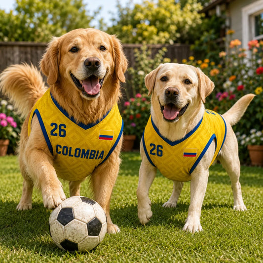 Personalized Colombia Pet Soccer Jersey Shirt