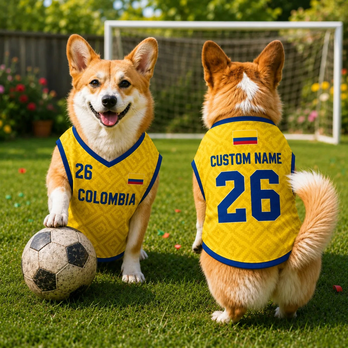 Personalized Colombia Pet Soccer Jersey Shirt