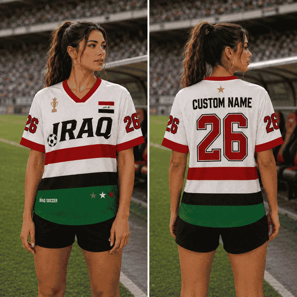 Personalized Iraq Soccer Jersey