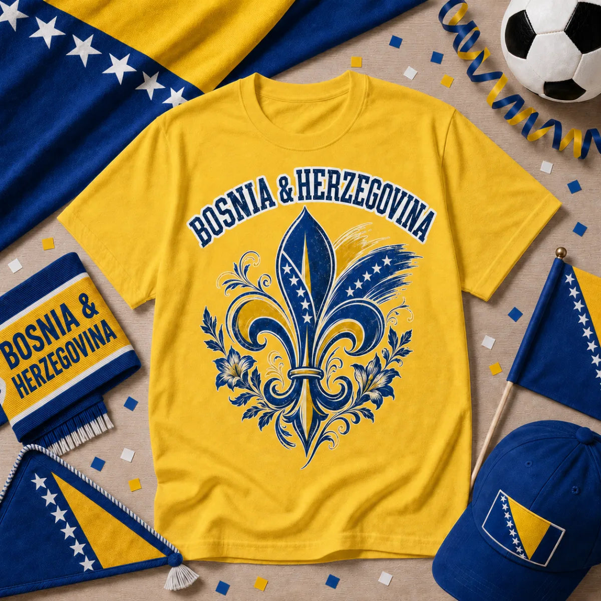 Bosnia and Herzegovina Soccer T-Shirt 2026