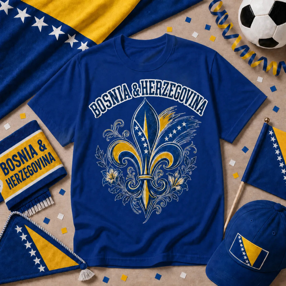 Bosnia and Herzegovina Soccer T-Shirt 2026