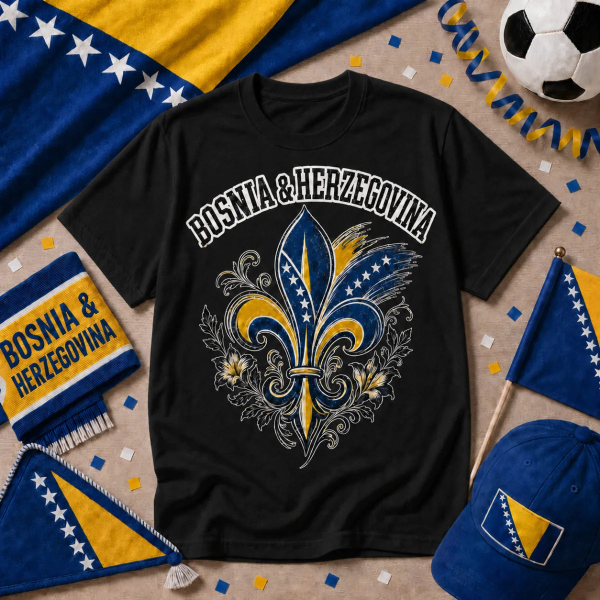 Bosnia and Herzegovina Soccer T-Shirt 2026