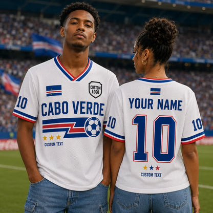 Custom Cabo Verde Soccer Jersey Shirt