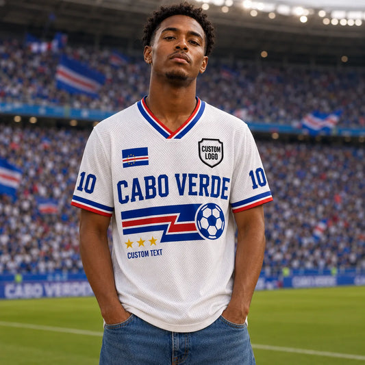 Custom Cabo Verde Soccer Jersey Shirt