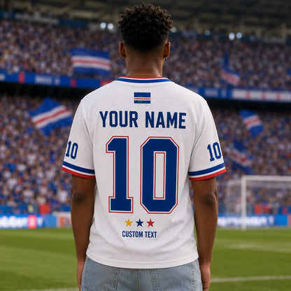 Custom Cabo Verde Soccer Jersey Shirt