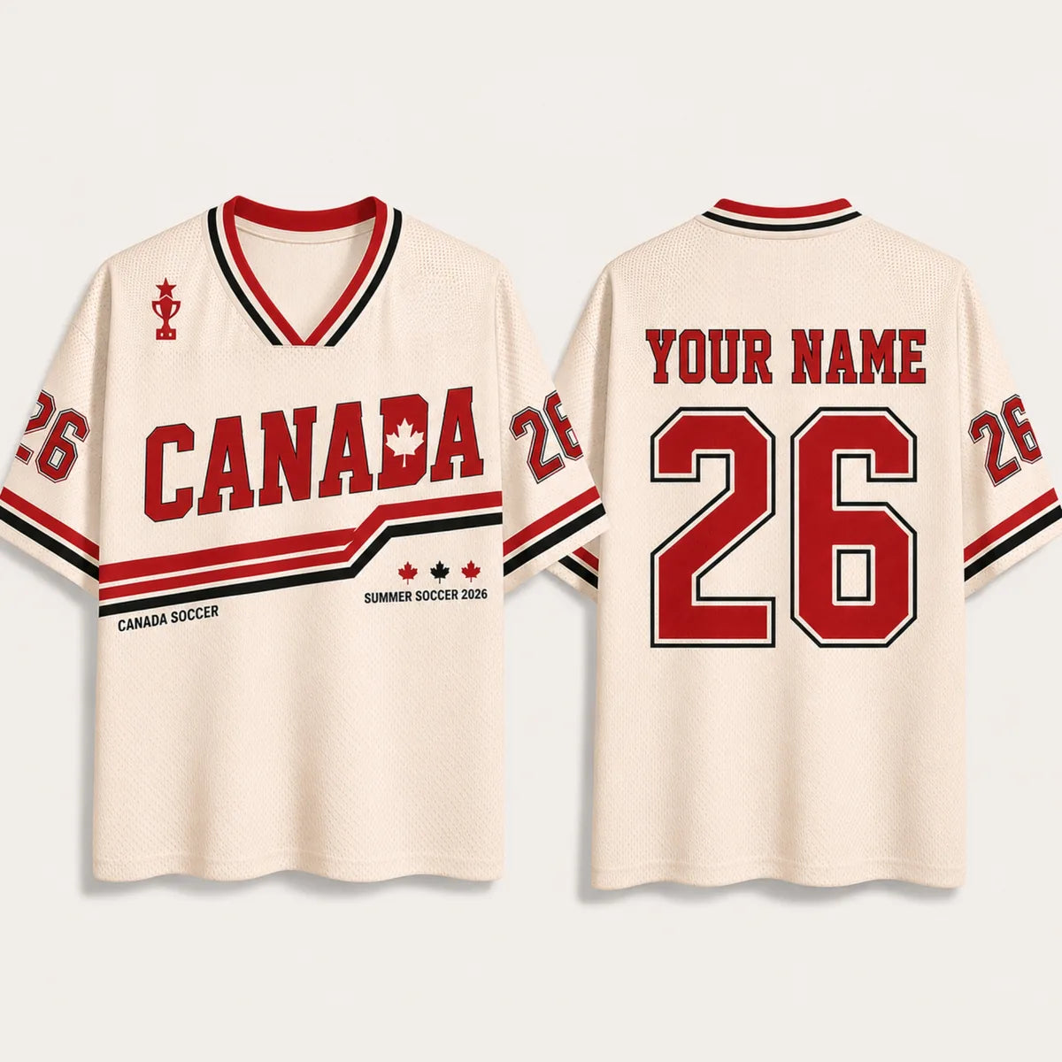 Custom Canada Soccer Jersey Shirt