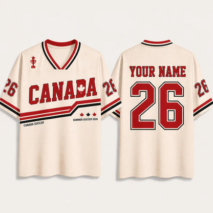 Custom Canada Soccer Jersey Shirt