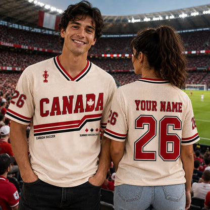 Custom Canada Soccer Jersey Shirt