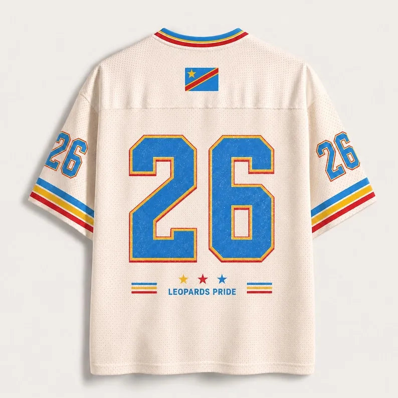 Custom Congo DR Soccer Jersey