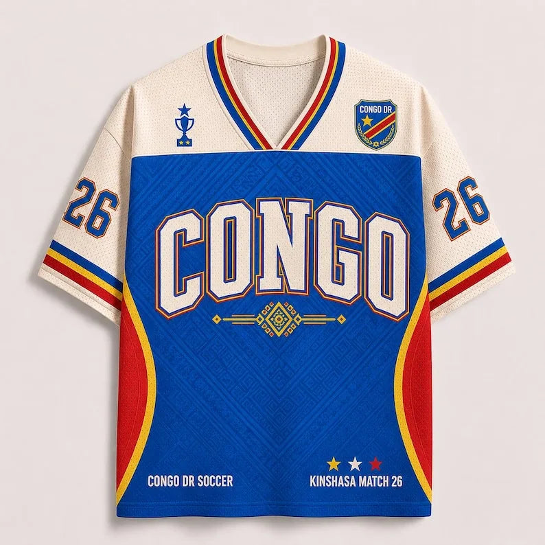 Custom DR Congo Soccer Jersey