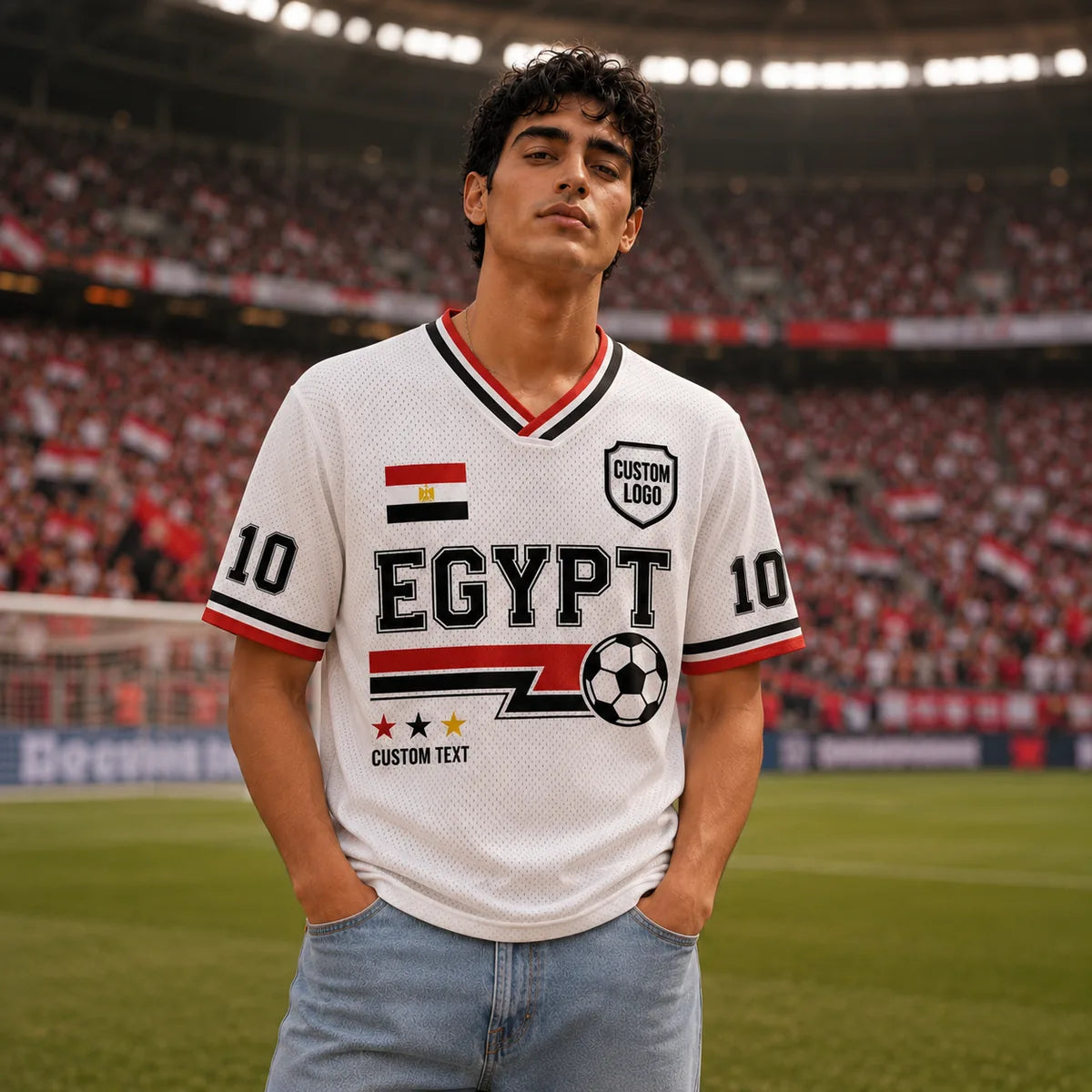 Custom Egypt Soccer Jersey Shirt