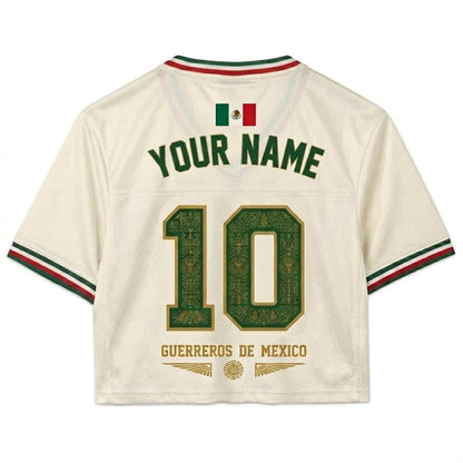 Custom Mexico Soccer Crop Top Jersey