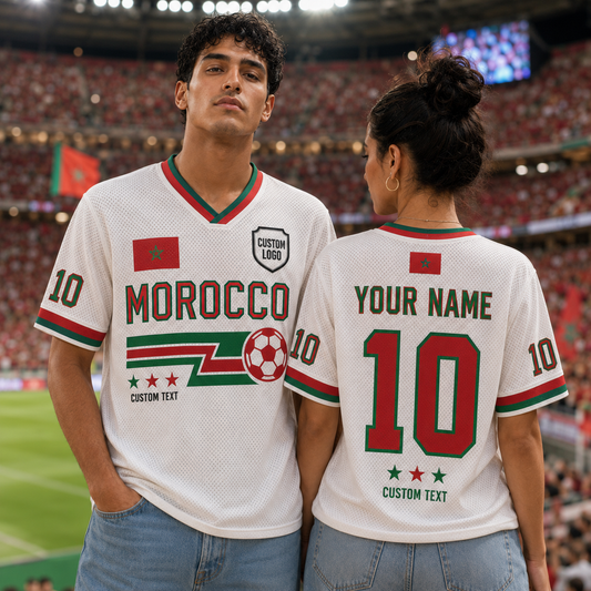 Custom Morocco Soccer Jersey Shirt