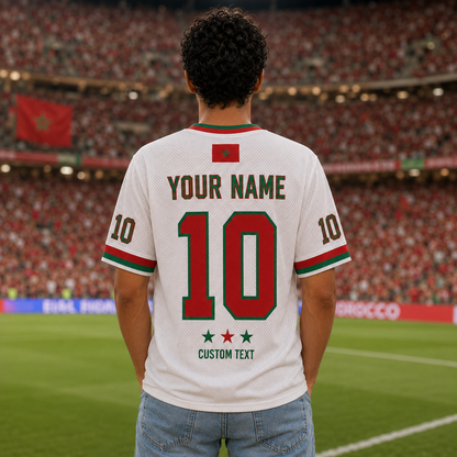 Custom Morocco Soccer Jersey Shirt