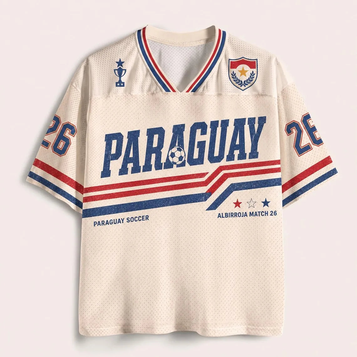 Custom Paraguay Soccer Jersey