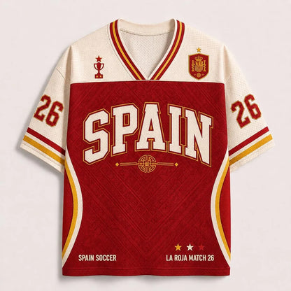 Custom Spain Soccer Jersey