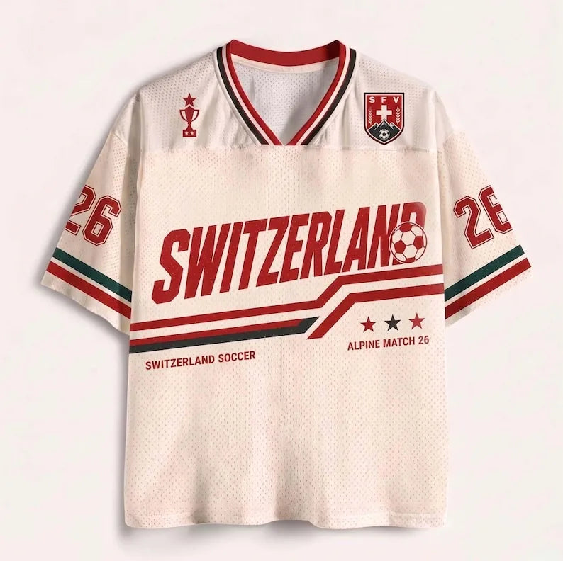 Custom Switzerland Soccer Jersey