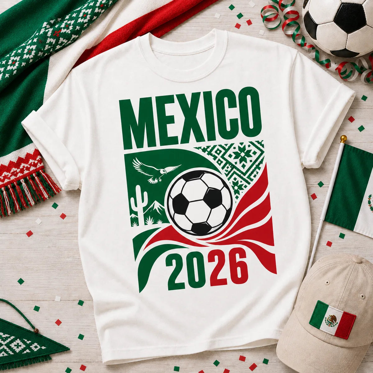 Mexico Soccer Fan 2026 T-Shirt
