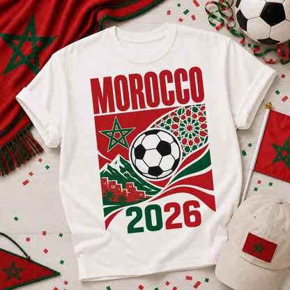 Morocco 2026 Soccer Fan T-Shirt