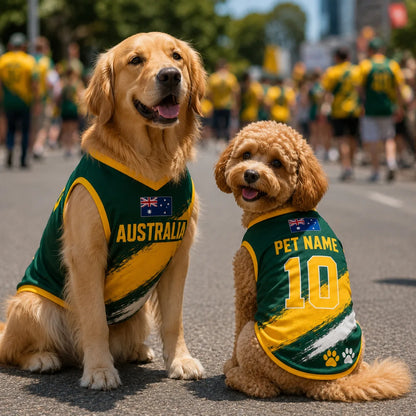 Personalized Australia Pet Soccer Jersey