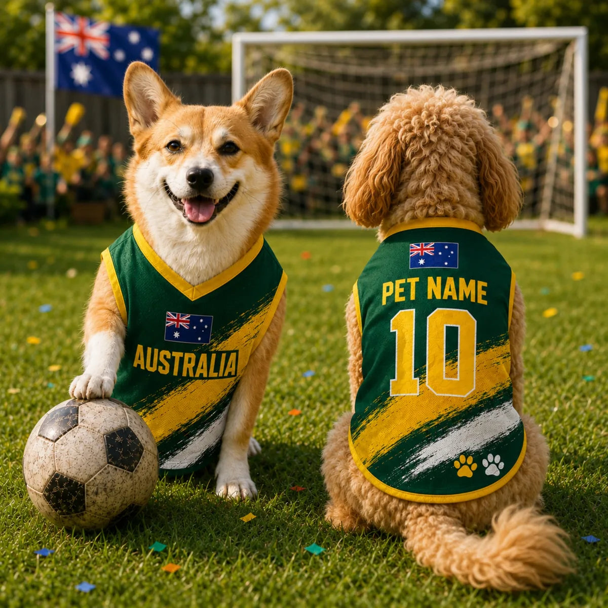 Personalized Australia Pet Soccer Jersey