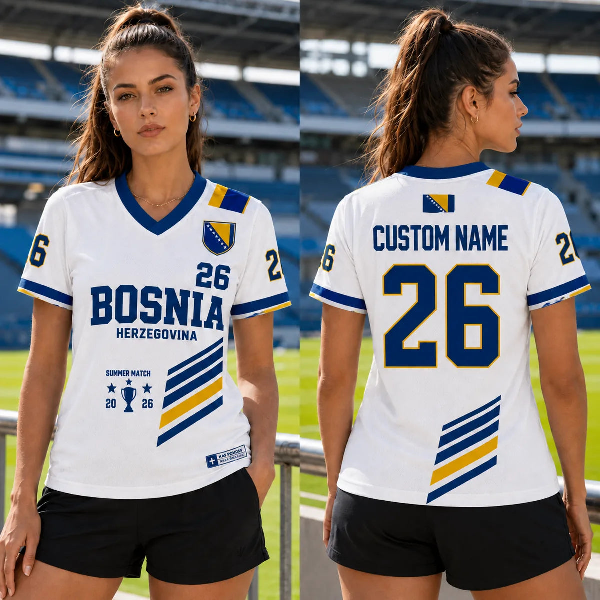 Personalized Bosnia And Herzegovina Soccer Jersey