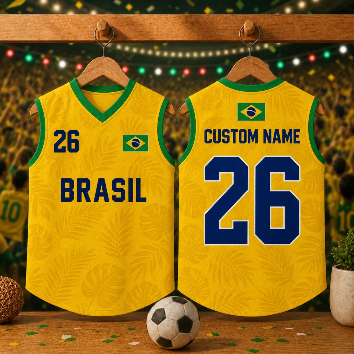 Personalized Brazil Pet Soccer Jersey Shirt