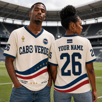 Personalized Cabo Verde Soccer Jersey