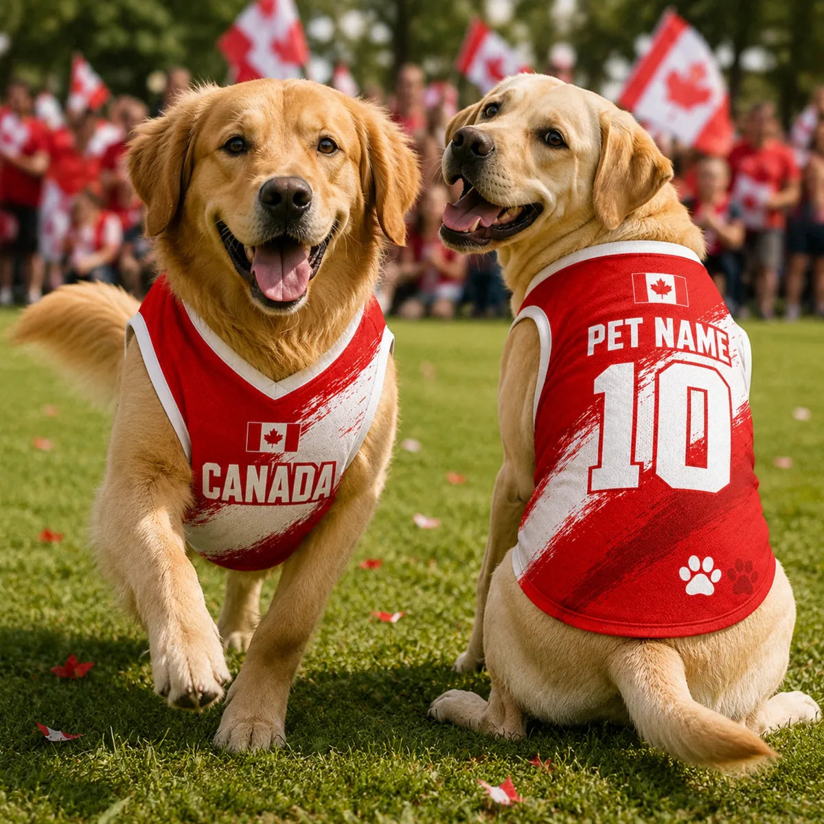 Personalized Canada Pet Soccer Jersey