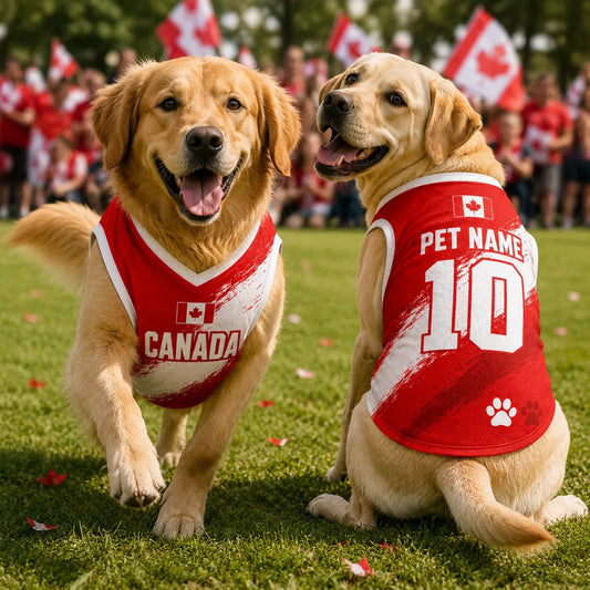 Personalized Canada Pet Soccer Jersey