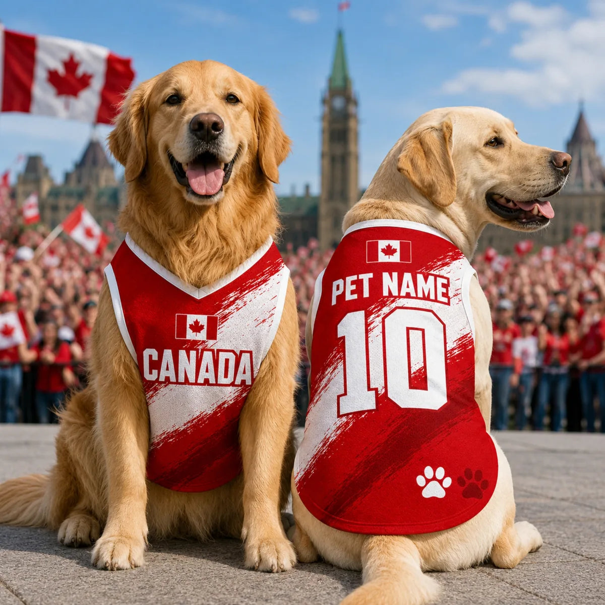 Personalized Canada Pet Soccer Jersey