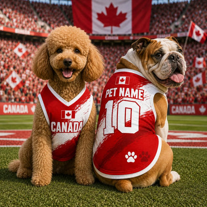 Personalized Canada Pet Soccer Jersey