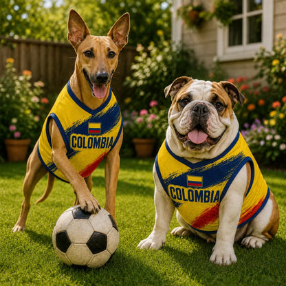 Personalized Colombia Pet Soccer Jersey