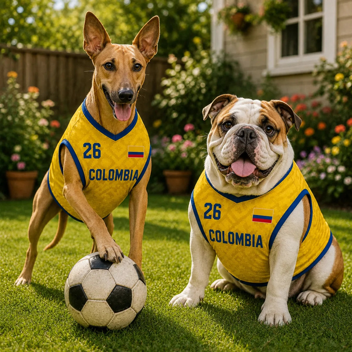 Personalized Colombia Pet Soccer Jersey Shirt