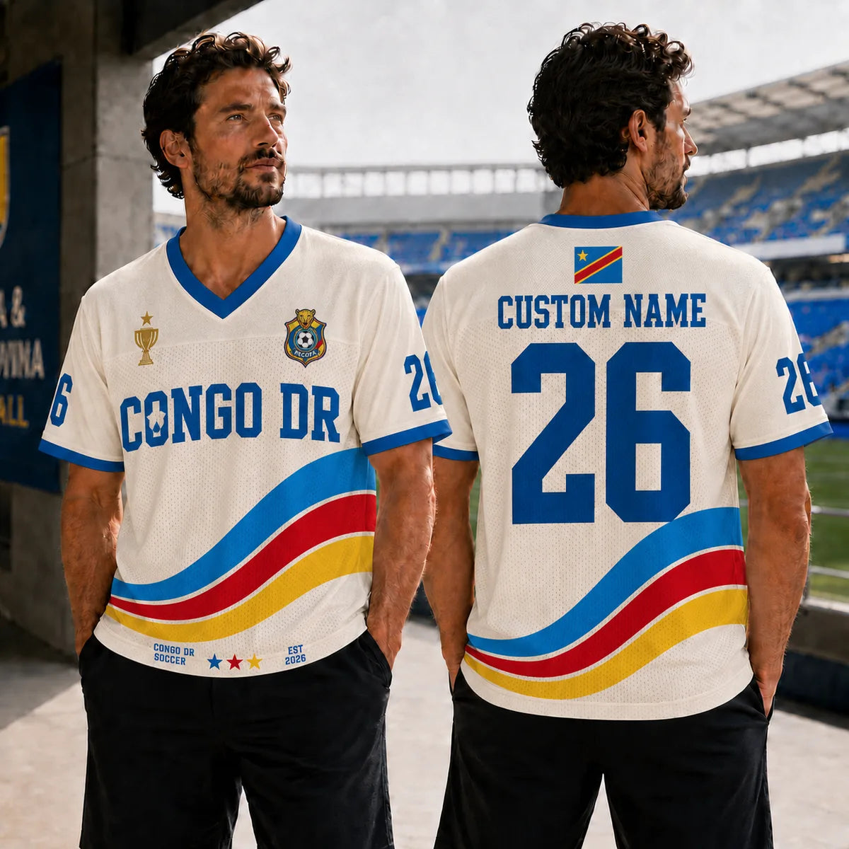 Personalized Congo DR Soccer Jersey