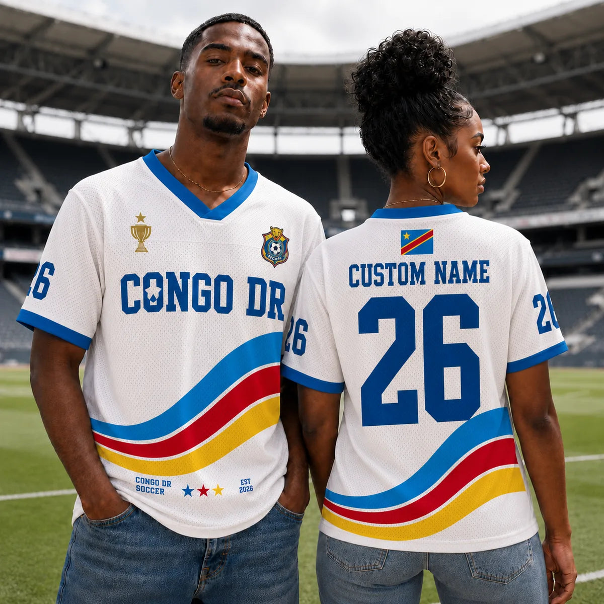 Personalized Congo DR Soccer Jersey