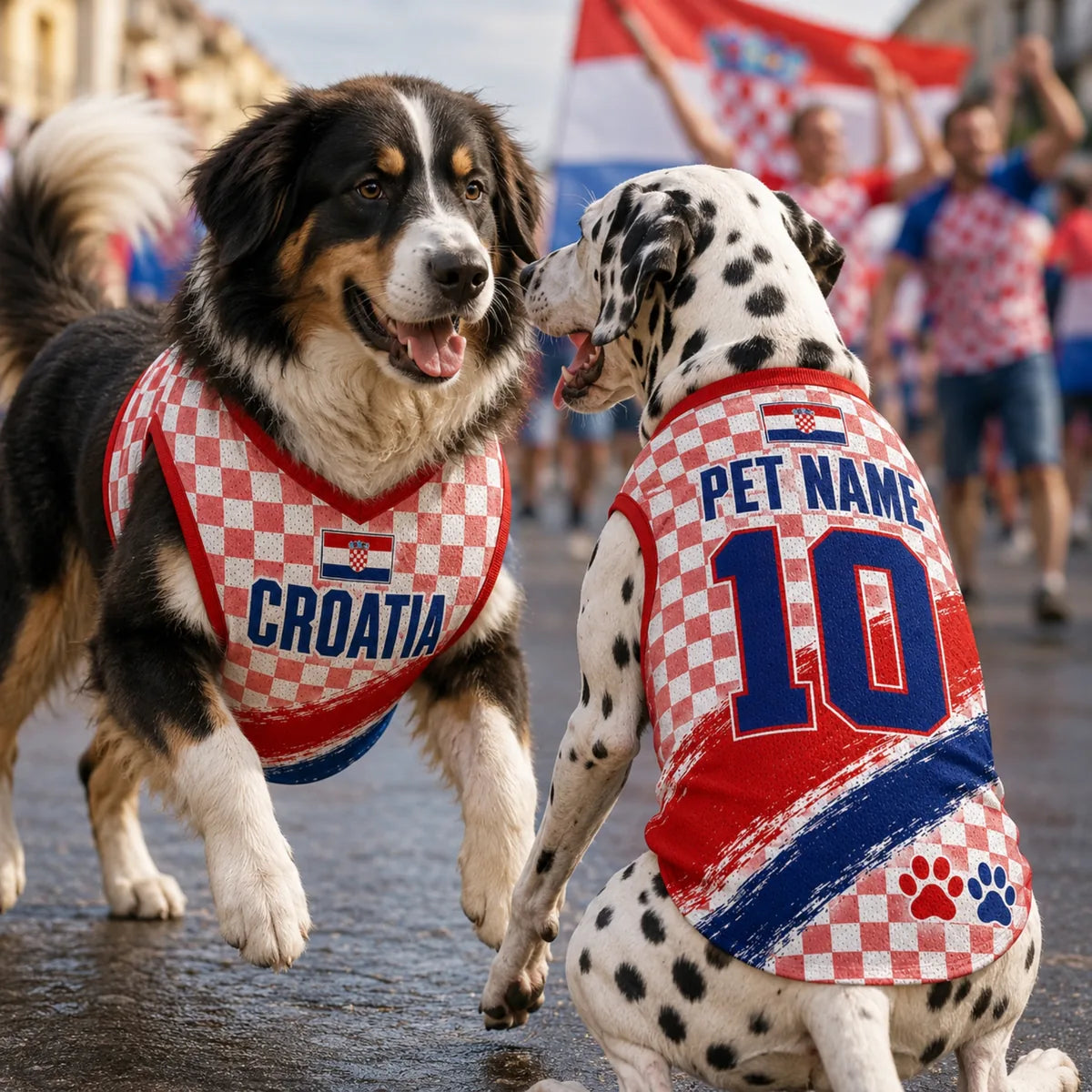Personalized Croatia Pet Soccer Jersey