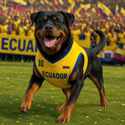 Personalized Ecuador Pet Soccer Jersey Shirt