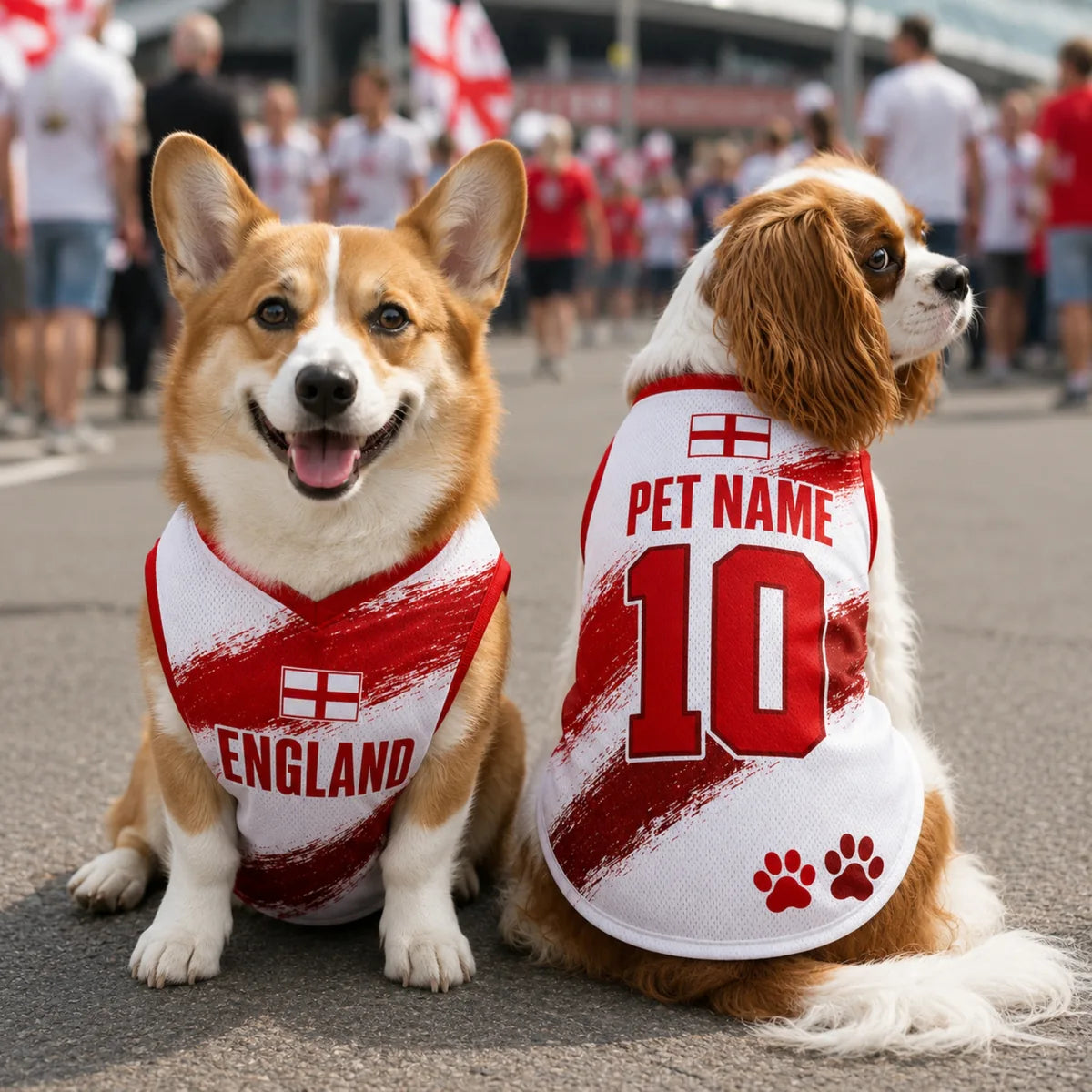 Personalized England Pet Soccer Jersey
