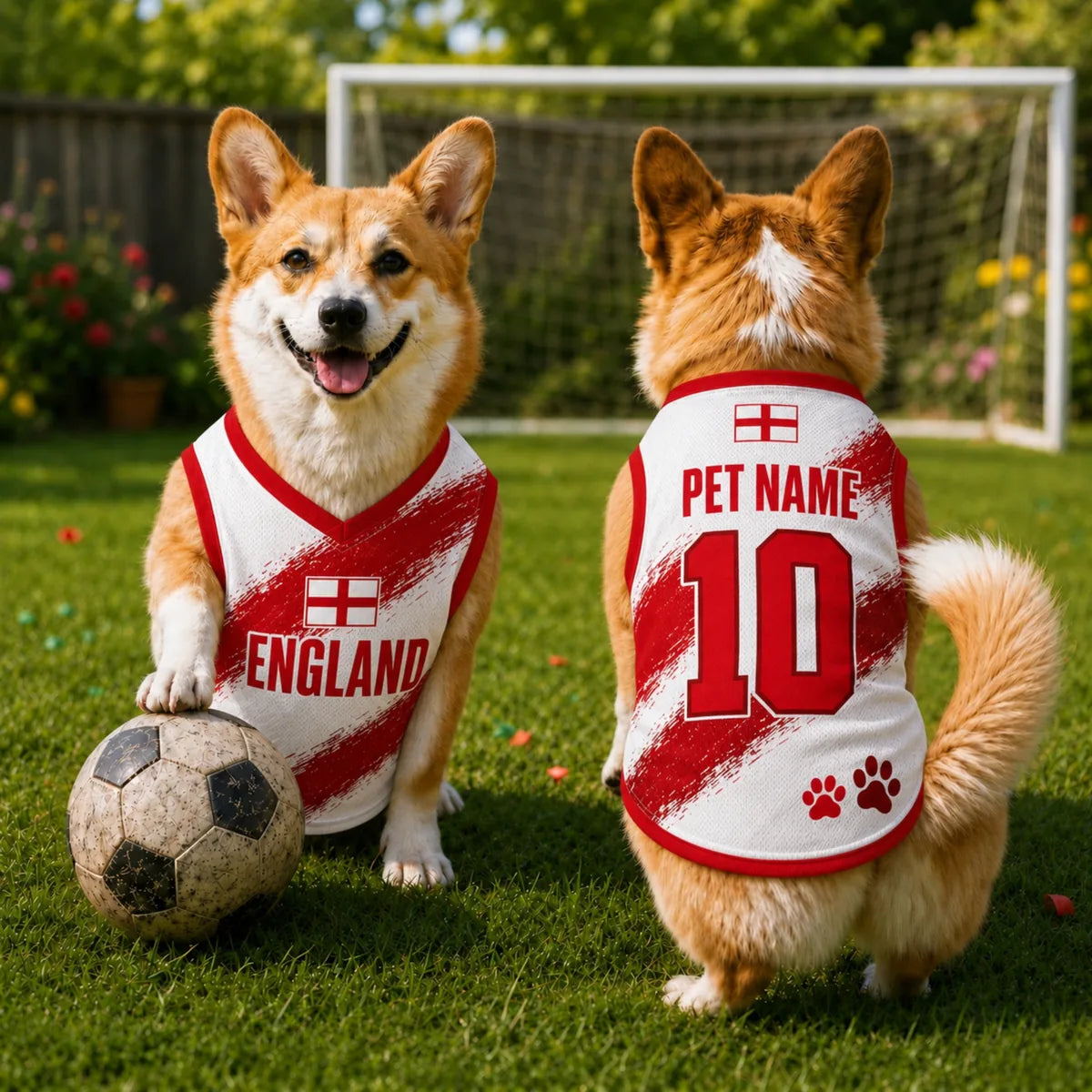 Personalized England Pet Soccer Jersey