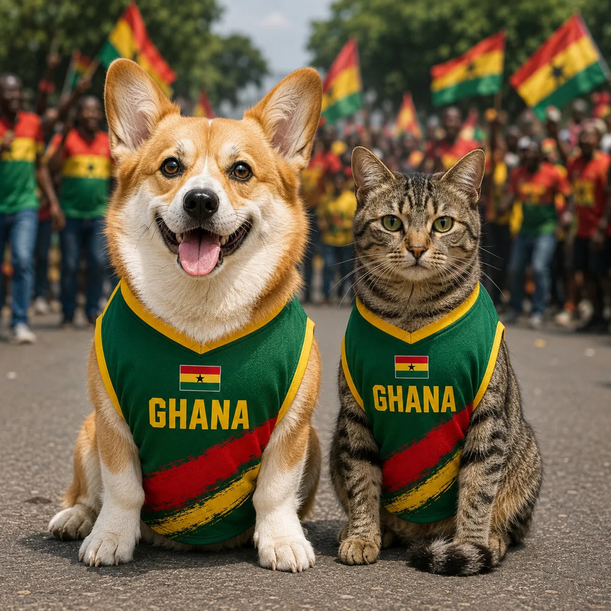 Personalized Ghana Pet Soccer Jersey