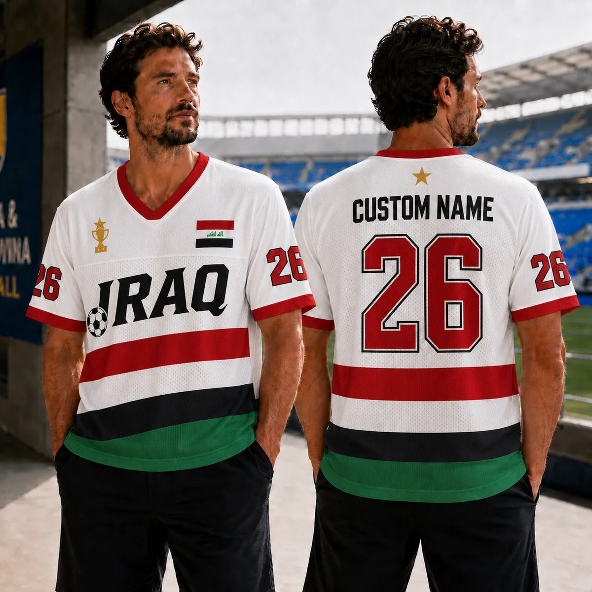 Personalized Iraq Soccer Jersey