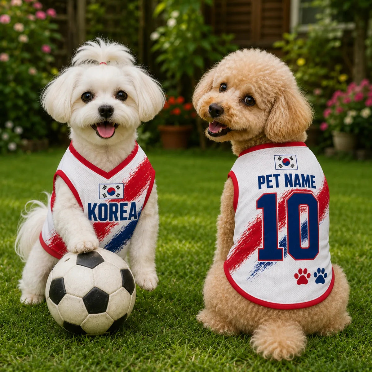Personalized Korea Pet Soccer Jersey Shirt
