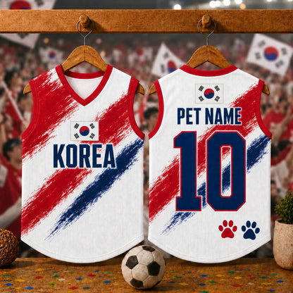 Personalized Korea Pet Soccer Jersey Shirt